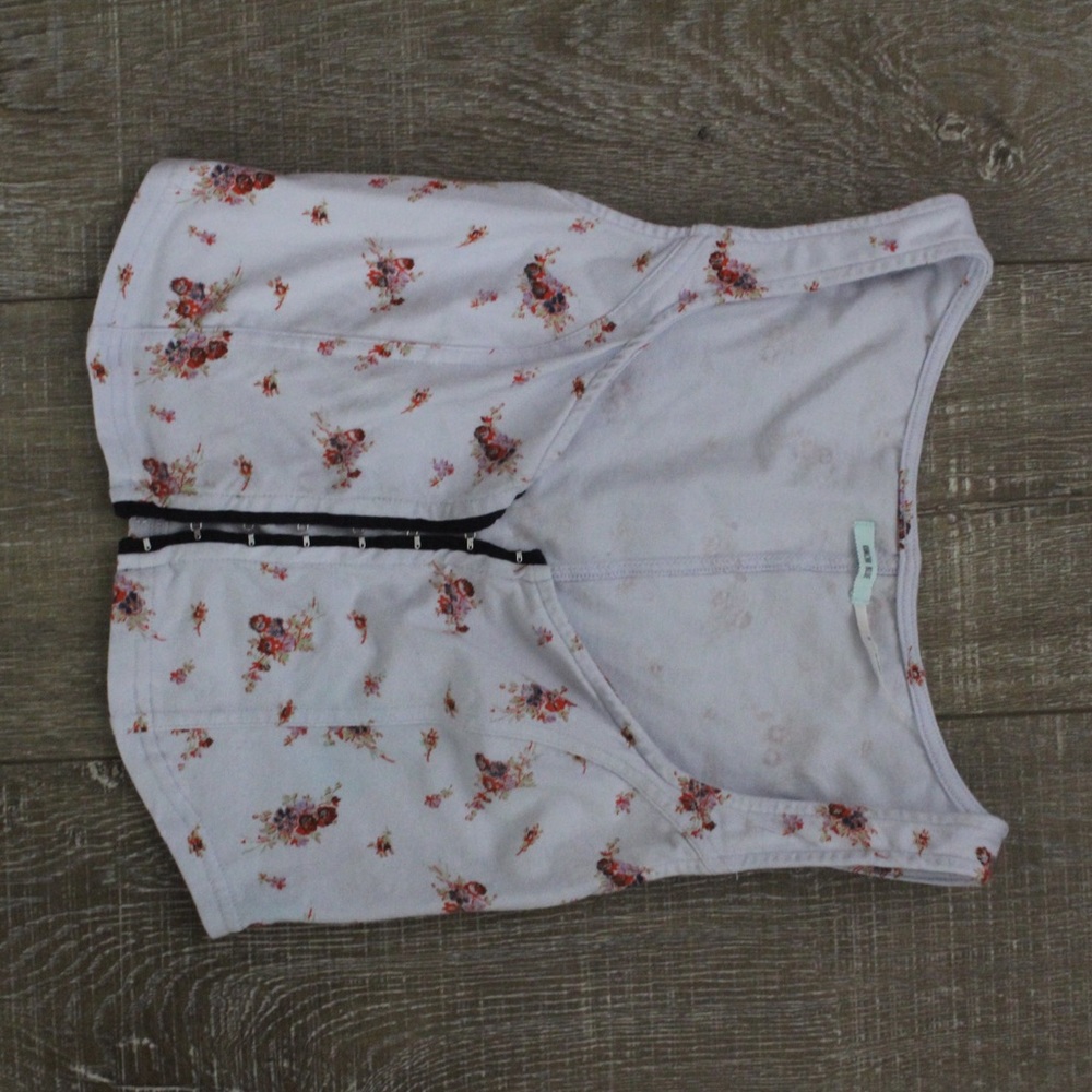 Urban Outfitters button up floral lavender top